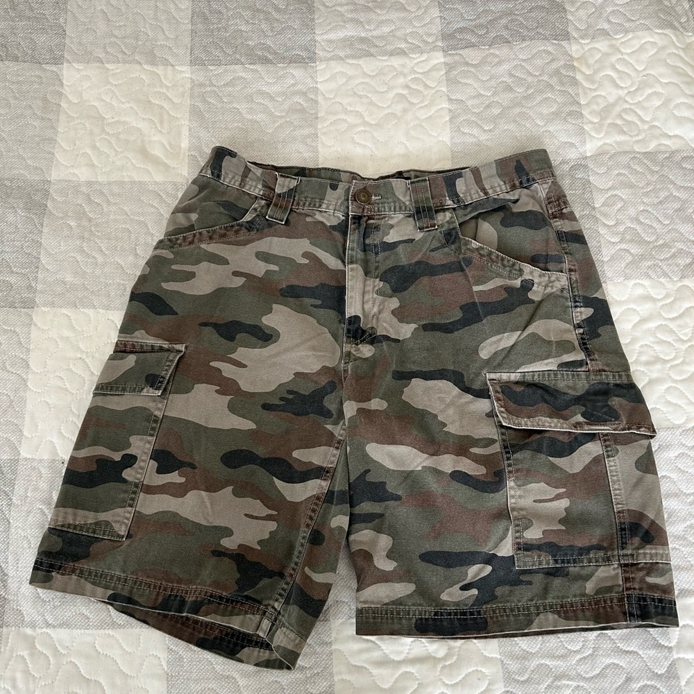 Wolverine Green and Brown Cargo Shorts